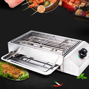New ListingElectric Griddle Flat Top Grill 1800W 110V Smokeless BBQ Countertop Commercial