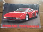 Vintage Ferrari Testarossa 1980's Poster 1987 Original Printed In Italy 23x35”