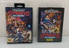 Lot Of 2 Sega Genesis Streets Of Rage & Streets Of Rage 2 With Booklets