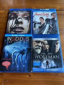 Horror Blu-Ray Lot; Carrie, Hansel & Gretel, Insidious & The Wolfman