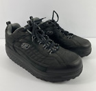 Skechers Shape Ups Walking Shoes Men’s Size 13 Black Suede Low Top Sneakers
