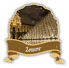 The Louvre Paris France World Landmark Grunge Travel Car Bumper Sticker Decal