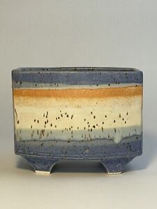 Contemporary Ikebana Footed Pottery Vase
