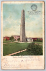 Boston Rubber Shoe Co. Bunker Hill Monument Advertising Postcard PM 1907