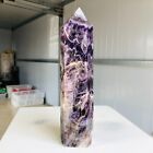 1256g Natural Fantasy Amethyst Quartz Crystal Obelisk Wand Point Healing AF408