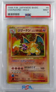 Pokémon No.006 Charizard Holo Base Set Japanese PSA9 Mint