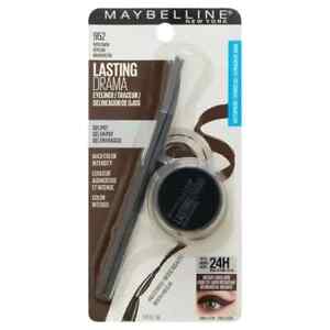 Maybelline LASTING DRAMA Waterproof Gel Pot Eyeliner + Brush, 952 BROWN 0.106oz