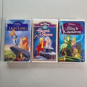 Walt Disney Masterpiece Collection Lot Of 3 VHS Tapes  Vintage Collectors