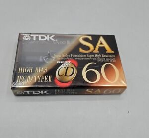 Free Shipping  SA60 High Bias Type II Blank Audio Cassette Tape Best For CD NEW