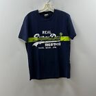 Superdry Men's Blue Short Sleeve Crew Neck Pullover Graphic T-Shirt Size Large