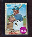 1968 Topps Baseball Card #86 Willie Stargell, Pittsburgh Pirates, HOF, VG-EX!