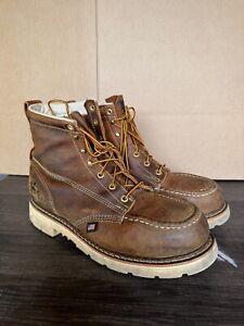 Men Preowned Thorogood steel toe boot size 10.5ee