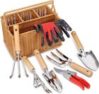 Gardening Hand Tools with Basket–Garden Tool Set with Pruning Shears,Cultivator