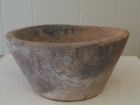 Old Early Primitive Wooden Herb Crushing Bowl Woodenware Farmhouse Country