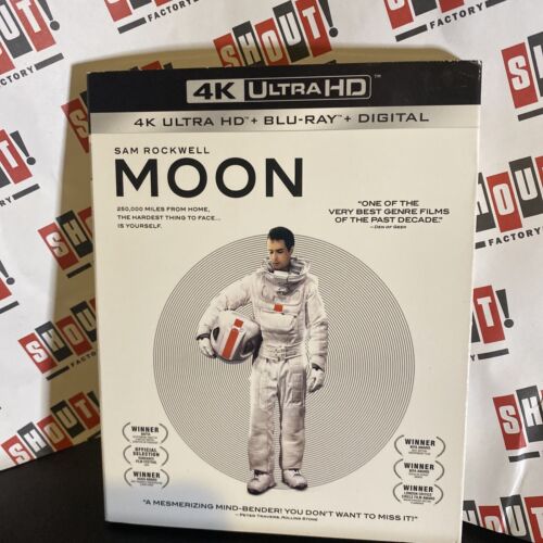 Moon (Ultra HD 4k, 2009) W/ Rare OOP Slipcover NO DIGITAL COPY