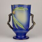 Roseville Vintage Pottery Pine Cone Vase, Shape 910-10, Blue