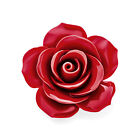 Big Romantic Floral Delicate 3D Carved Rose Flower Brooch Pin Colors