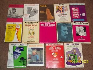 New ListingLot of 14 Vintage Sheet Music All from 1966