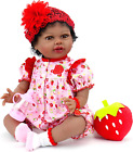 Aori Reborn Baby Dolls Lifelike Black 22 Inch Realistic African American Newborn