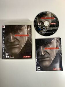 Metal Gear Solid 4 Guns Of The Patriots (PS3, 2008) CIB Complete w/Manual Tested