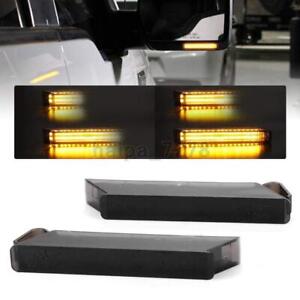 2X Sequential LED Under Side Mirror Turn Signal Light For Ford F-150 Expedition