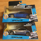 JADA Toys Fast & Furious BRIAN'S NISSAN SKYLINE GT-R(R34) Silver & Blue Lot 1/32