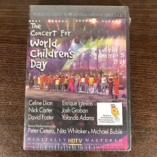 The Concert For World Children's Day Celine Dion Iglesias DVD New and Sealed