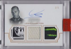 2020 Topps Dynasty Formula 1 LEWIS HAMILTON Patch Auto GOLD #1/1 F1 Monster Logo
