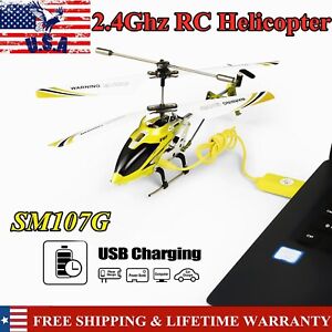 Syma RC Helicopter S107G 3.5CH Alloy Remote Control Gyro Toy Gifts Kids Adult US