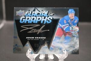 2022-23 Upper Deck Ice - Adam Graves #GG-AG - Glacial Graphs Auto Black #5/5