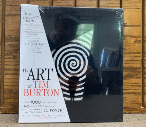 SIGNED LITHOGRAPH!  The Art of Tim Burton FACTORY SEALED BRAND NEW SIGNED BOOK!!