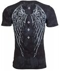 Xtreme Couture by Affliction Men's T-Shirt Stone Ranger Biker Cross
