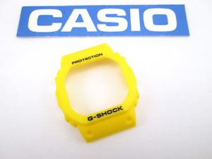Genuine Casio G-Shock DW-5600P DW-5600FS yellow resin watch bezel, case cover