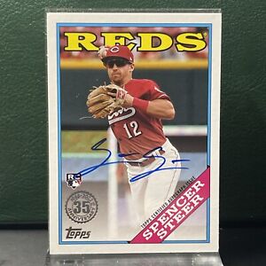 New Listing2023 TOPPS SPENCER STEER '88 TOPPS ROOKIE AUTOGRAPH AUTO REDS