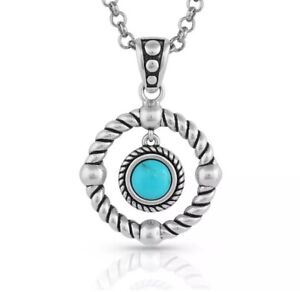 Montana Silversmiths Every Direction Turquoise Necklace New! Retail $55