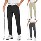 Men's Stretch Golf Joggers Pants Waterproof Hiking 5 Pockets Casual Trousers