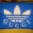 Gucci x Adidas Trefoil Belt Bag Leather Blue