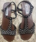 💖Steve Madden Women's Sandals Black Studded Size 9, Very Gently Used 💖