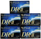 (5) Sealed New Fuji DR-II 90 Cassette Tapes Type II High Bias CrO2