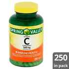 Spring Valley Vitamin C Supplement with Rose Hips, 500 mg 250 count USA FREESHIP