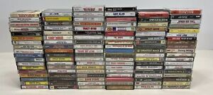 Vintage Estate Find Lot Of 111 Cassette Tapes Different Genres & Artists