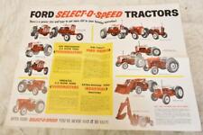 Vintage 1959 Ford Select-O-Speed Tractor Sales Catalog Brochure