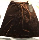 Vintage Donna Karan Velvet Chocolate Tortoise Brown Women’s skirt Size 8 NWT