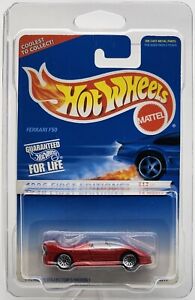 HOT WHEELS 1996 FIRST EDITIONS RED FERRARI F50 CHINA BASE WITH PROTECTOR!