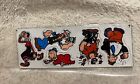 Vintage Brand New Popeye Magnets 3 Inches Tall Set Of 5