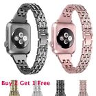 Women Bling Metal Band Strap For Apple Watch Series 5 4 3 2 38mm 42mm 40mm 44mm