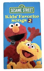 Sesame Street Kids Favorite Songs 2 VHS Video Tape 2001 Muppets Sony Wonder Elmo