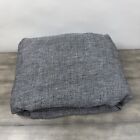 Pottery Barn European Flax Linen Waffle Duvet Cover King/Cal. K Midnight Washed