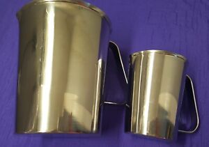 Vollrath Measuring Cups, Stainless Steel with Marking with Handle.64oz &16oz