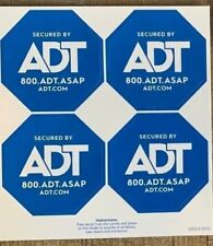 4 ADT WINDOW STICKER DECAL SIGN HOME SECURITY DOUBLE SIDED
